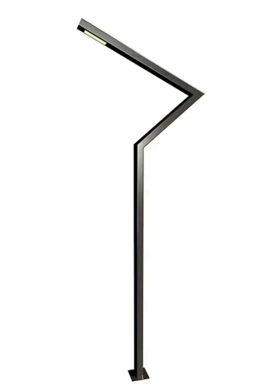 Світлодіодний світильник на оцинкованій опорі ОПОФ-4.0 70W (100х60-2х35Вт/Z-подібна)